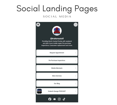 Social Landing Page Design
